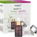 SESDERMA Zestaw FACTOR G Renew Serum do twarzy + ACGLICOLIC Classic Krem nawilżający SPF15, serum,krem