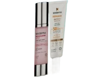 Zdjęcie produktu SESDERMA Zestaw Resveraderm + Repaskin Silk Touch Fotoprotektor, krem