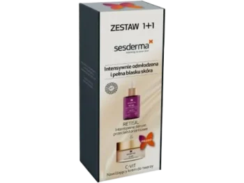 Zdjęcie produktu SESDERMA ZESTAW RETISIL Intensywne serum przeciwstarzeniowe + C-VIT Nawilżający krem do twarzy, serum,krem