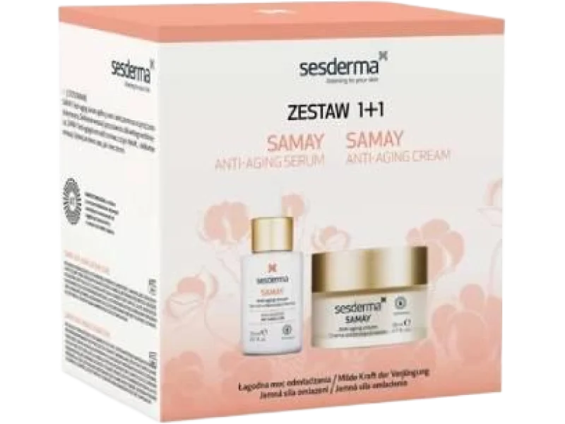SESDERMA Zestaw Samay Krem + Serum do cery wrażliwej, krem,serum