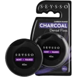 SEYSSO Carbon Black Czarna nić dentystyczna z aktywnym węglem