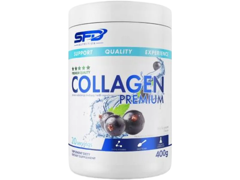 SFD Collagen Premium czarna porzeczka, proszek