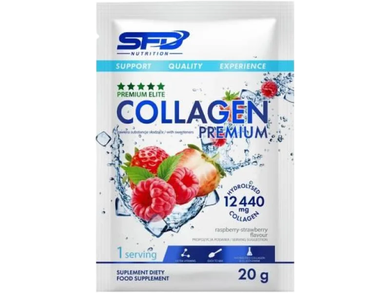SFD Collagen Premium Raspberry-Strawberry, saszetki