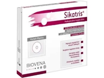 SIKATRIS Plaster okołobrodawkowy silikonowy na blizny, plastry