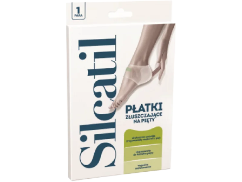 Silcatil płatki złuszczające na pięty, plastry