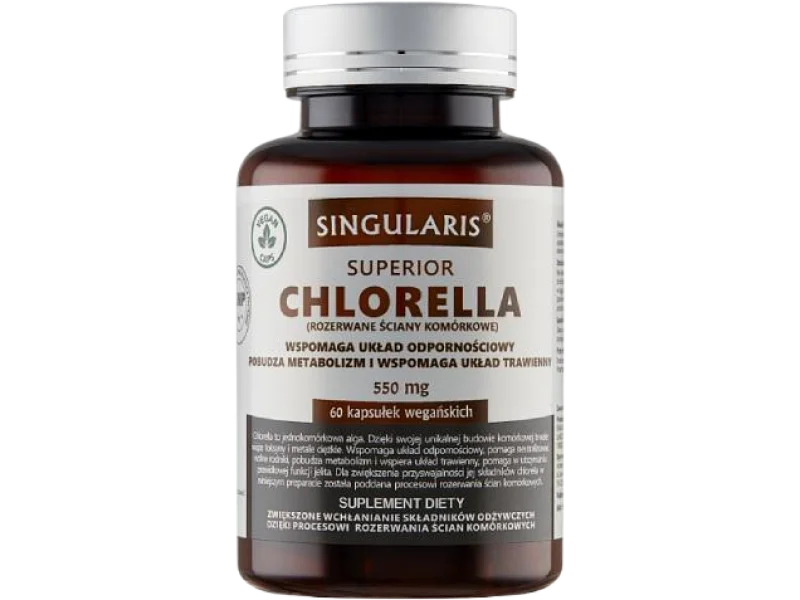 SINGULARIS Chlorella Superior, kapsułki, 550 mg