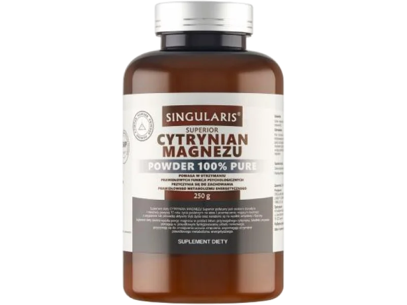 Singularis Superior Cytrynian Magnezu 100% Pure, proszek, 190 mg