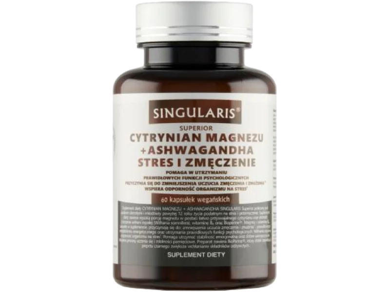 SINGULARIS Superior cytrynian magnezu + ashwagandha, kapsułki