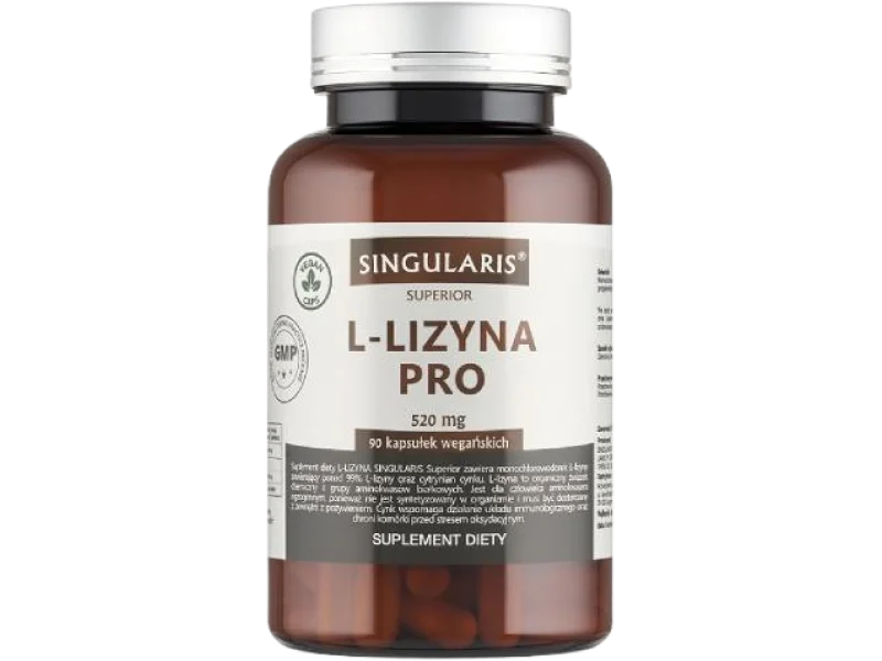 SINGULARIS Superior L-Lizyna Pro, kapsułki, 515 mg