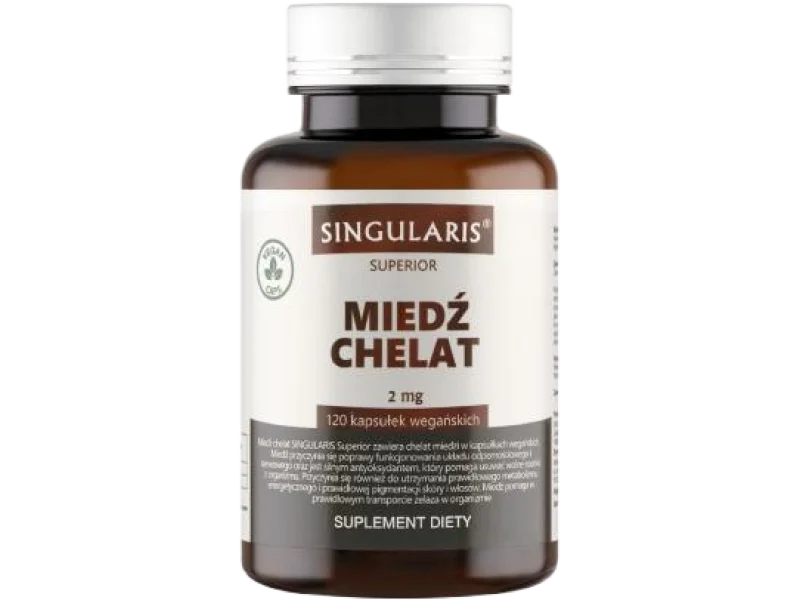 SINGULARIS Superior miedź chelat, kapsułki, 2 mg