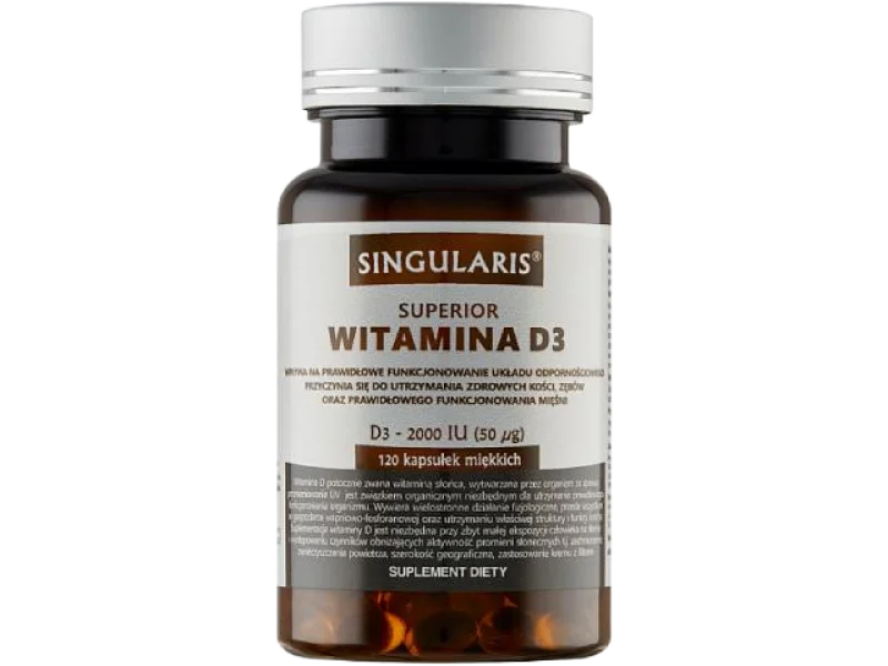 SINGULARIS Superior Witamina D3, kapsułki miękkie, 2000 IU