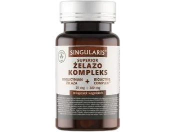 Zdjęcie produktu SINGULARIS Superior Żelazo kompleks, kapsułki, 25 mg