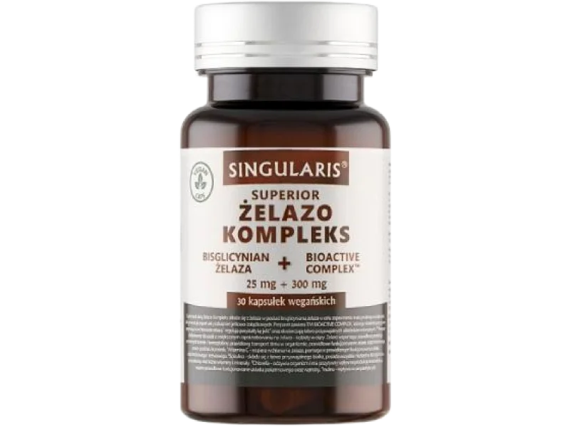 SINGULARIS Superior Żelazo kompleks, kapsułki, 25 mg