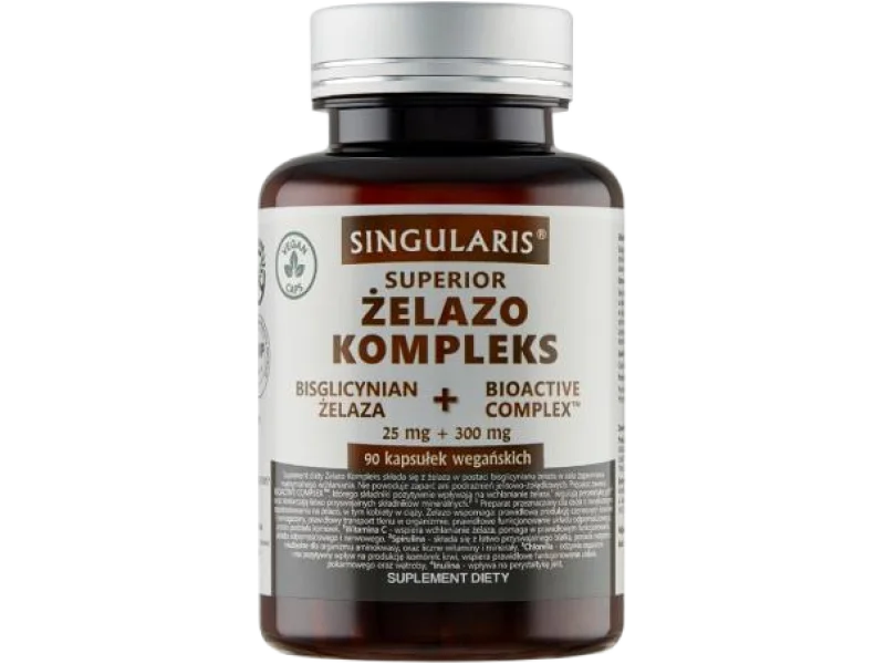 SINGULARIS Żelazo kompleks + Bioactiv, kapsułki, 25 mg