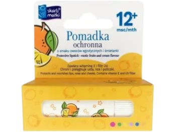 Zdjęcie produktu SKARB MATKI Pomadka ochronna o smaku owoców egzotycznych i śmietanki