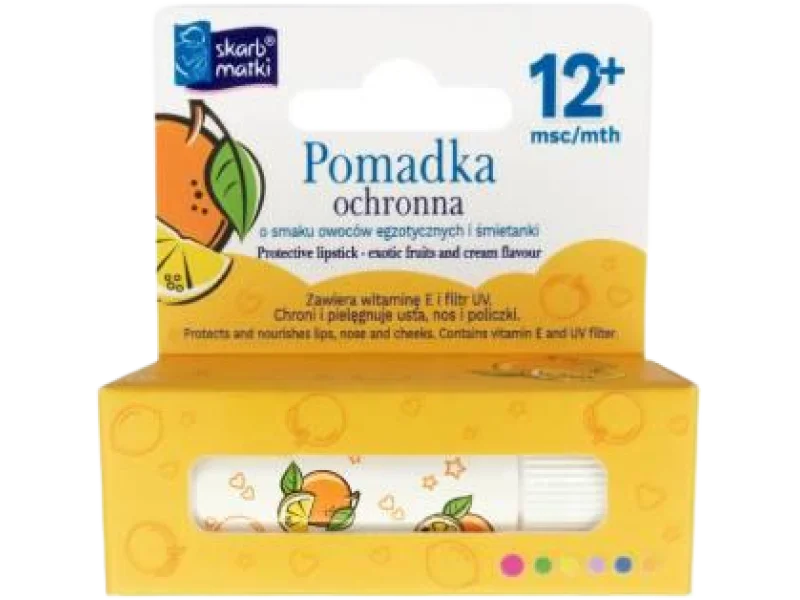 SKARB MATKI Pomadka ochronna o smaku owoców egzotycznych i śmietanki