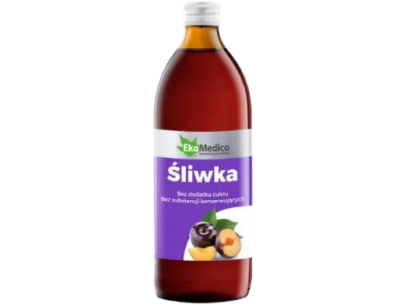 Śliwka 100% Sok EkaMedica, płyn doustny