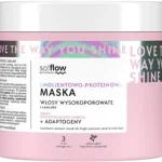 so!flow by Vis Plantis Emolientowo-proteinowa maska do włosów wysokoporowatych i łamliwych
