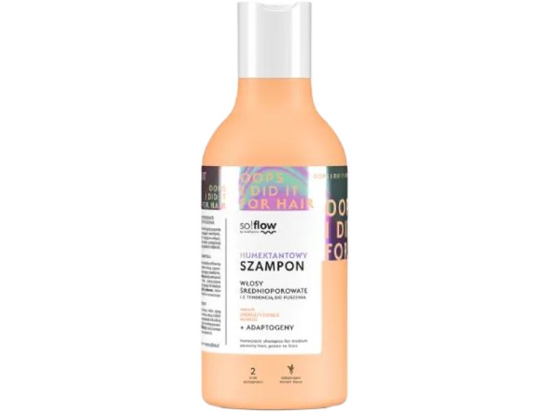so!flow by Vis Plantis Humektantowy szampon do włosów średnioporowatych i z tendencją do puszenia