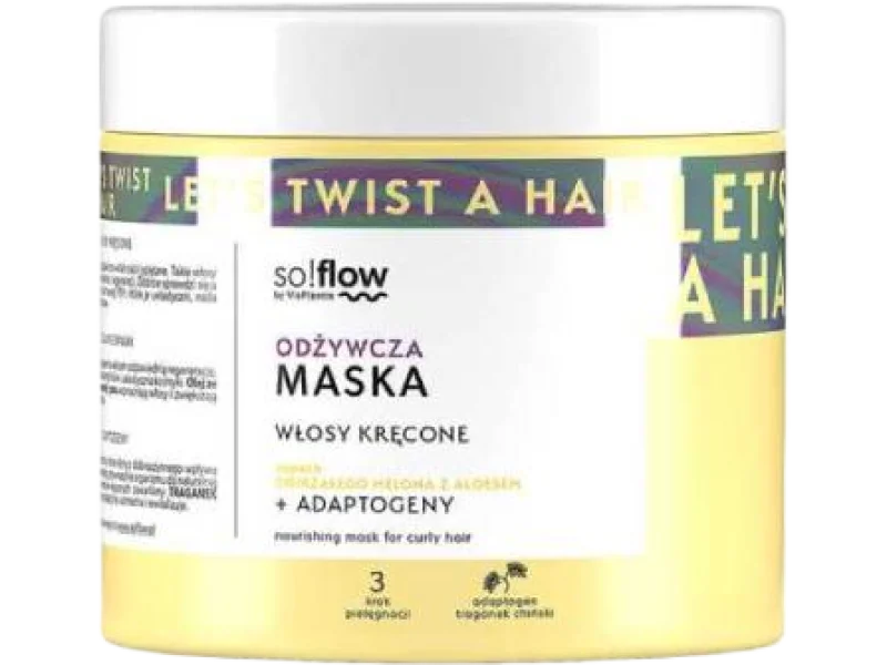 so!flow by Vis Plantis Maska odżywcza do włosów kręconych melon aloes