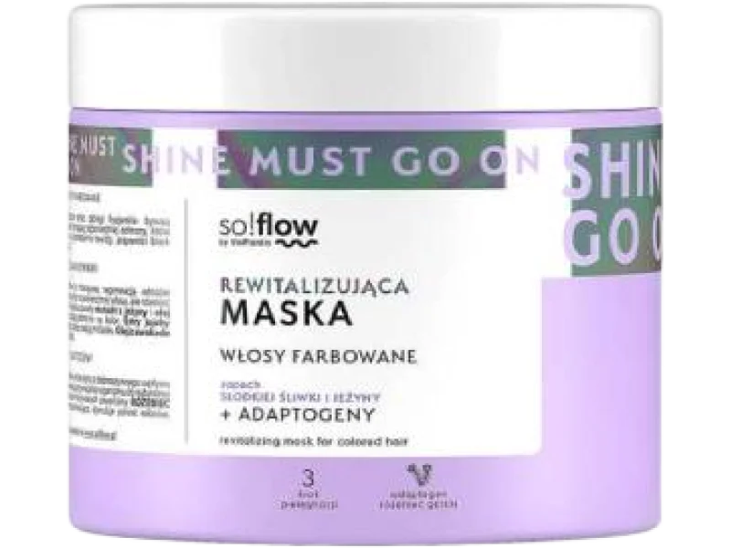 so!flow by Vis Plantis rewitalizująca Maska do włosów farbowanych