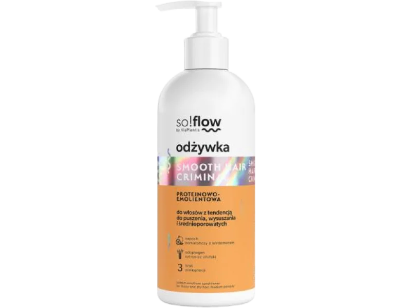 So!Flow Proteinowo-emolientowa Odżywka do włosów z tendencją do puszenia się, wysuszania i średnioporowatych