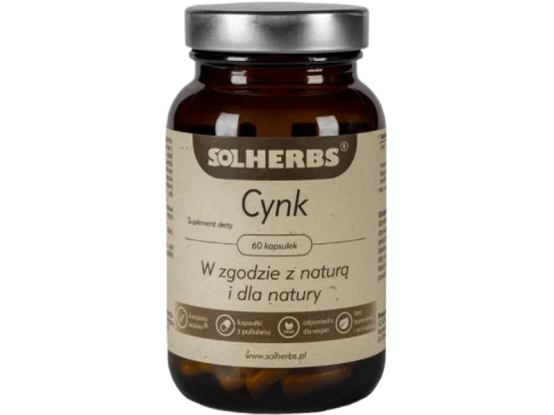 SOLHERBS Cynk, kapsułki, 15 mg