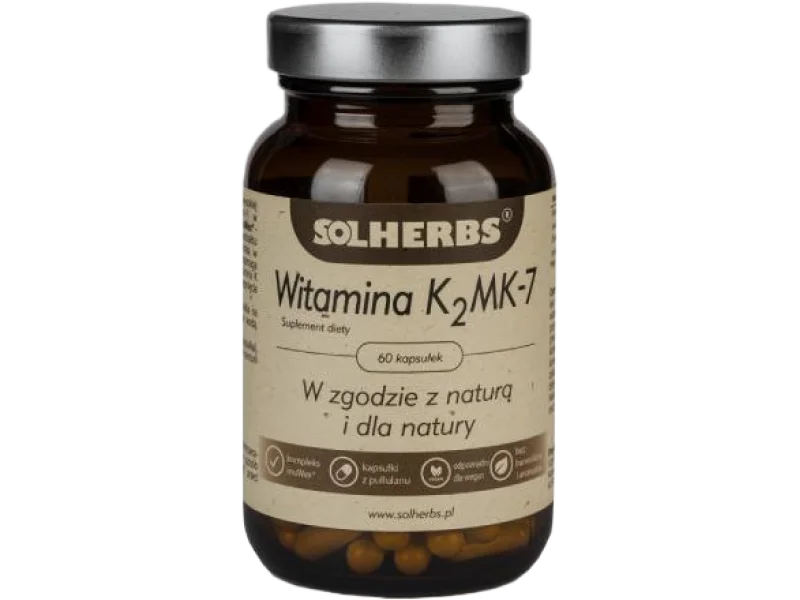 SOLHERBS Witamina K2 MK-7, kapsułki, 200 µg