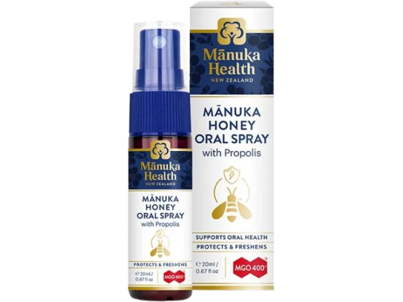 Spray doustny z Miodem Manuka MGO 400+ i Propolisem BIO 30