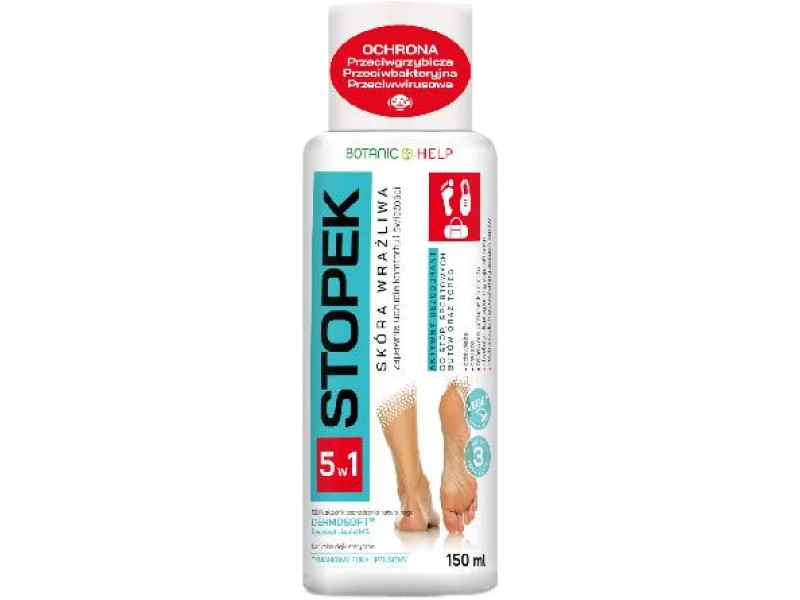 STOPEK dezodorant do stóp i obuwia 5w1, spray