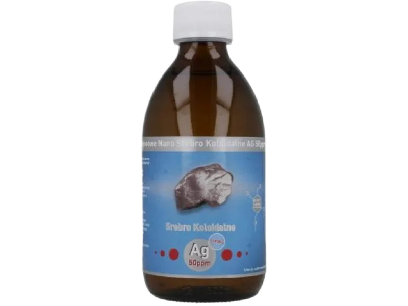 Strong Niejonowe Nano Srebro koloidalne, płyn, 50 ppm