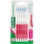 SUNSTAR GUM Bi-Direction Szczoteczki międzyzębowe różowe, szczoteczka, 1,2 mm