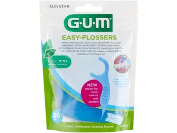 Zdjęcie produktu Sunstar GUM Easy Flossers Nić dentystyczna miętowa, niciowykałaczki