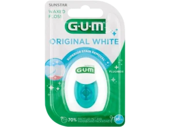 Zdjęcie produktu Sunstar GUM Original White + Fluoride, nić dentystyczna