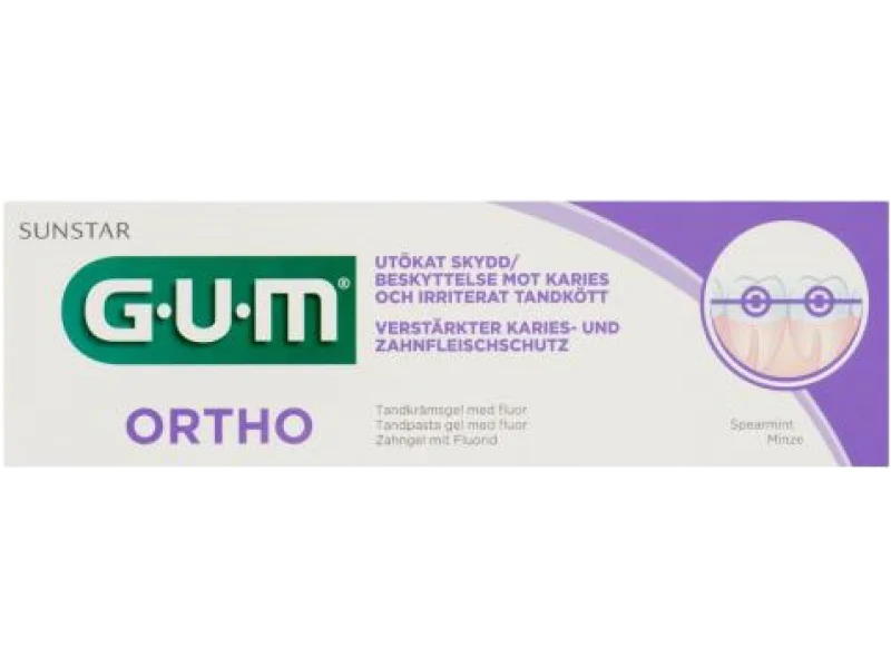 Sunstar GUM Ortho Pasta do zębów, pasta do jamy ustnej