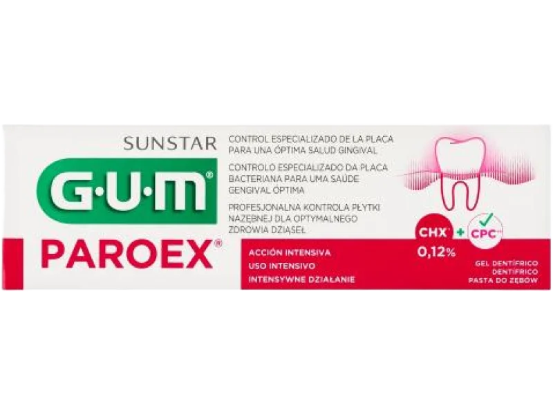 SUNSTAR Gum pasta Paroex 0,12% CHX, pasta do jamy ustnej