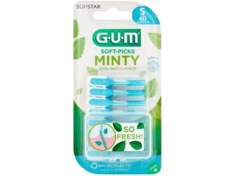 SUNSTAR GUM Soft-Picks Comfort Flex Cool Mint Czyściki międzyzębowe, sprzęt medyczny