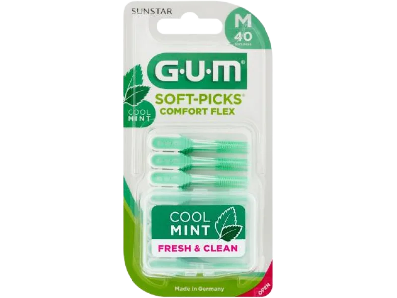 SUNSTAR GUM Soft-Picks Comfort Flex Cool Mint Czyściki międzyzębowe