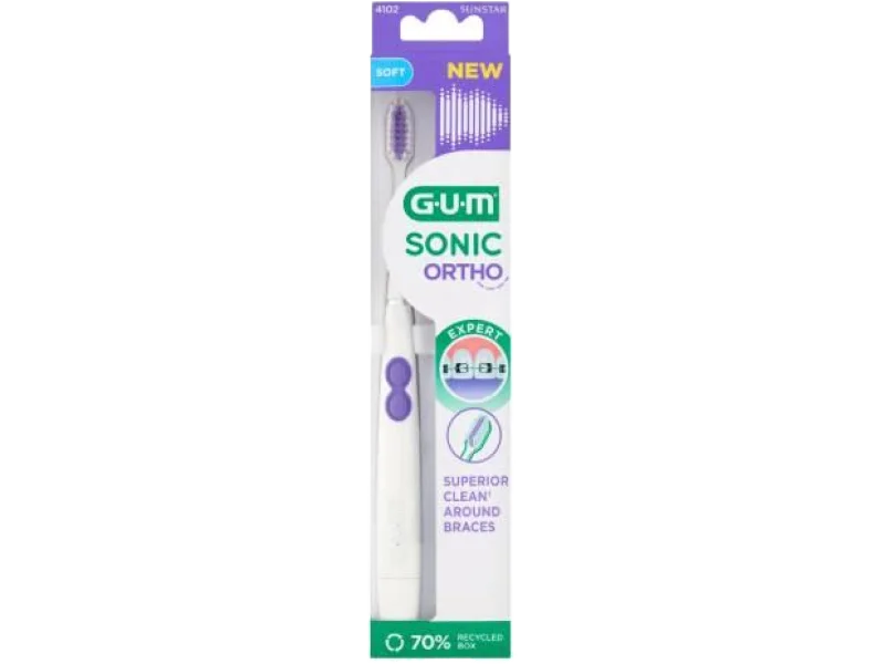 Sunstar Gum Sonic Ortho szczoteczka soniczna ortodontyczna, sprzęt medyczny