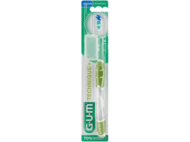 Sunstar GUM Technique+ Szczoteczka do zębów medium, sprzęt medyczny