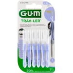 SUNSTAR GUM Trav-Ler Szczoteczki do przestrzeni międzyzębowych, sprzęt medyczny, 0,6 mm