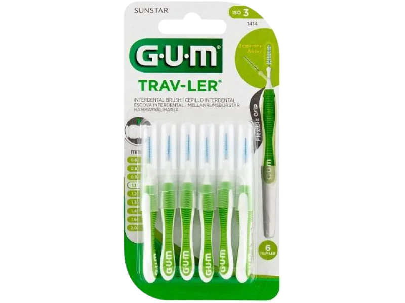 SUNSTAR GUM Trav-Ler Szczoteczki międzyzębowe, 1,1 mm