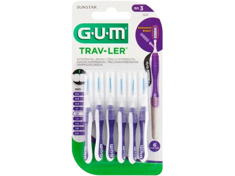 Sunstar GUM Trav-Ler Szczoteczki międzyzębowe 1,2mm, sprzęt medyczny