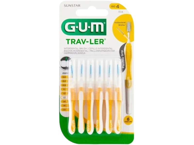 Sunstar GUM Trav-Ler Szczoteczki międzyzębowe, sprzęt medyczny, 1,3 mm