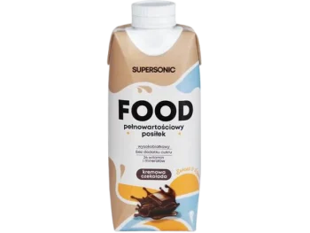 Zdjęcie produktu SUPERSONIC Food Ready To Drink Pełnowartościowy posiłek wysokobiałkowy o smaku czekoladowym, płyn
