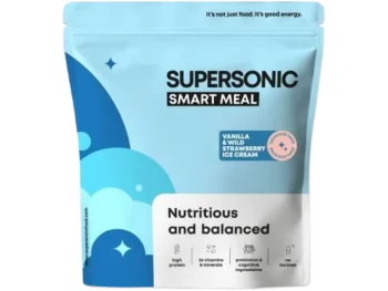 Zdjęcie produktu Supersonic Pełnowartościowy posiłek Smart Meal o smaku lodów waniliowych z dziką truskawką, proszek