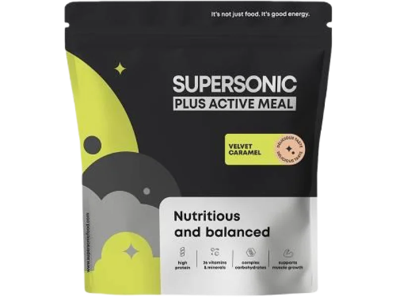 Supersonic Plus Active Meal pełnowartościowy posiłek o smaku karmelowy klasyk, proszek
