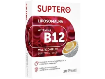 SUPTERO Liposomalna Witamina B12 Multicomplex, kapsułki, 2,5 μg