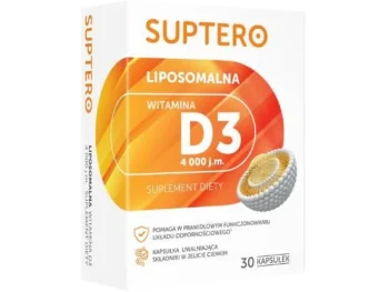 Zdjęcie produktu SUPTERO Liposomalna witamina D3, kapsułki, 100 μg