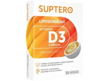 Zdjęcie produktu SUPTERO Liposomalna witamina D3, kapsułki, 2000 j.m.